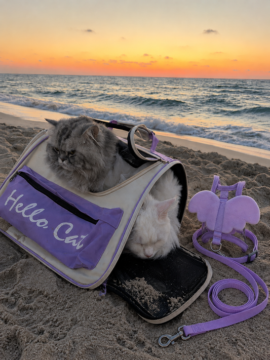 Cat Bag + Leash Bundle