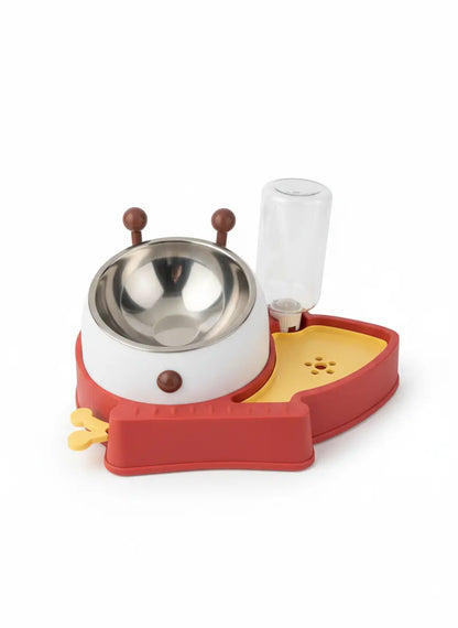 3-in-1 Elevated Pet Feeding Station (Slow Feeder, Food & Water)
