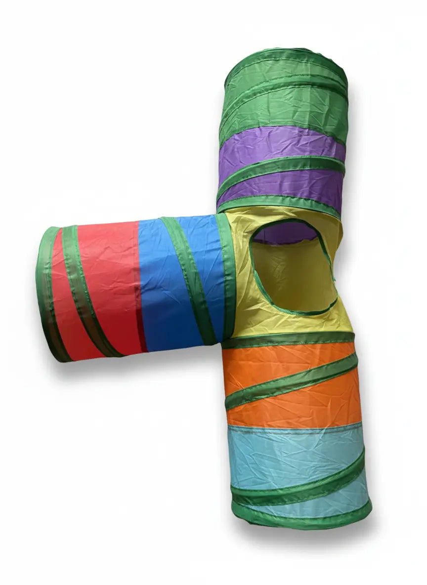 3-Way Rainbow Cat Tunnel