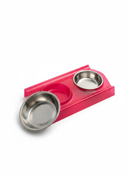 2-in-1 Elevated Stainless Steel Bowls