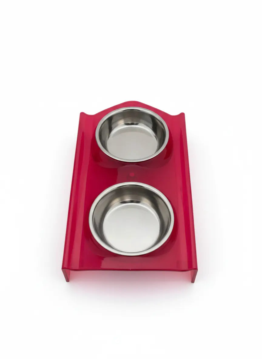 2-in-1 Elevated Stainless Steel Bowls