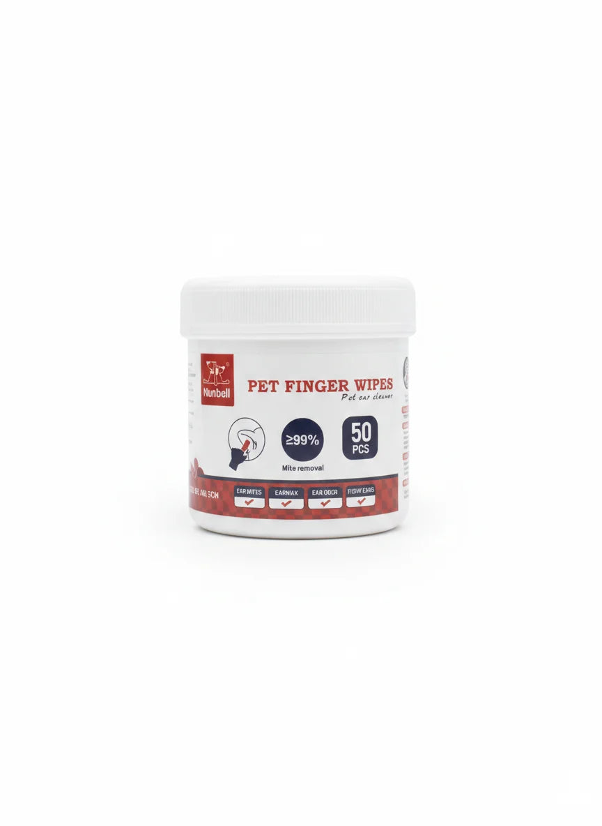 Pet finger wipes