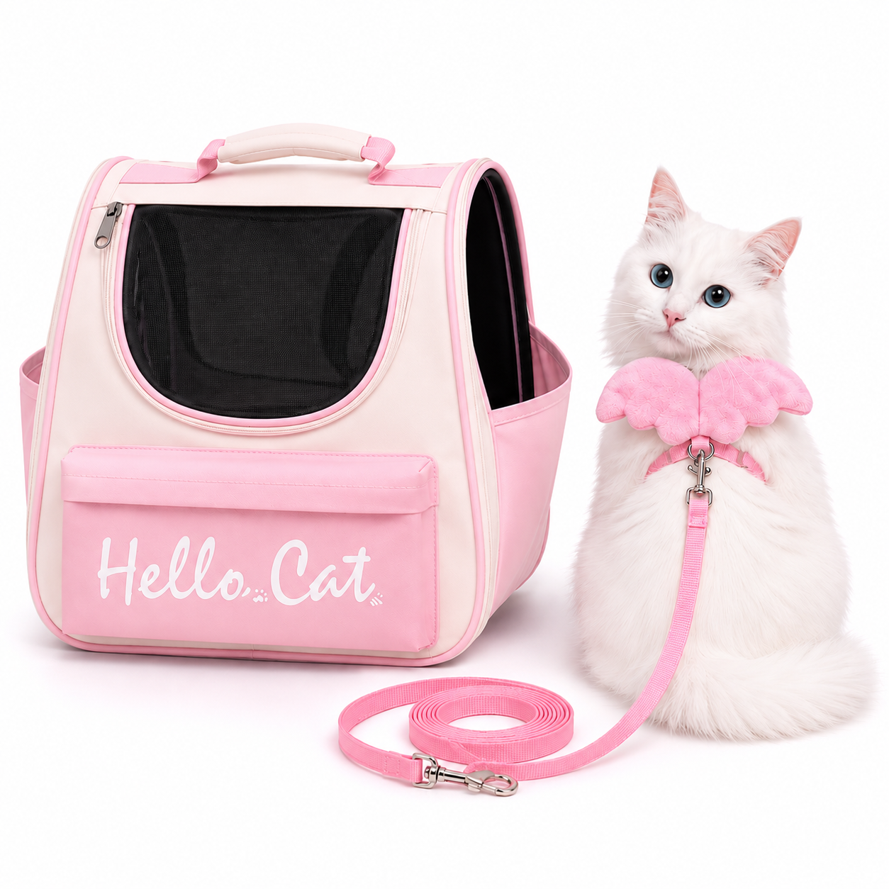 Cat Bag + Leash Bundle