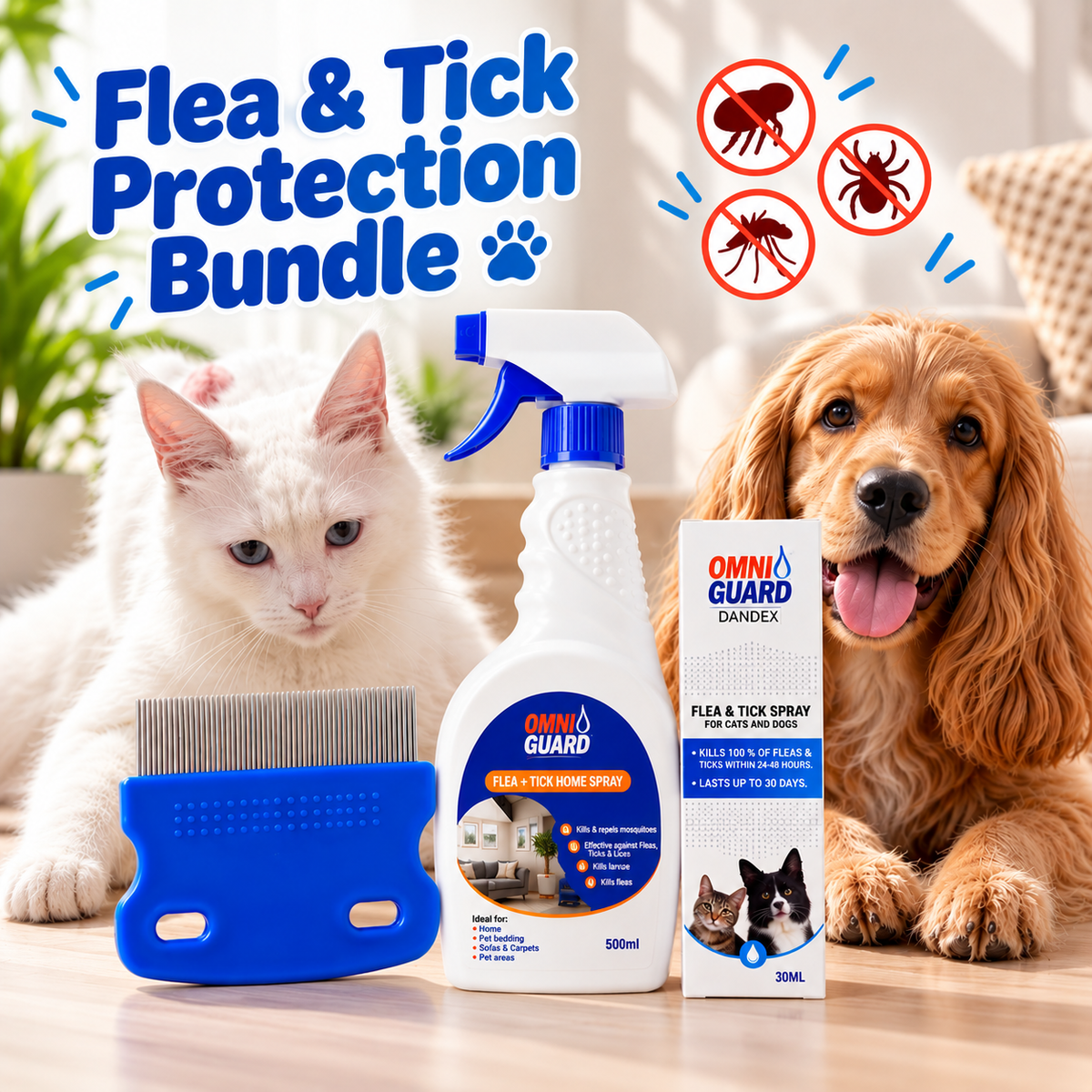 Flea & Tick Protection Bundle🐶 😼