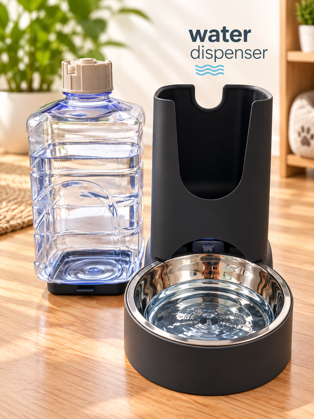 🐾 Water & Dry Food Dispenser